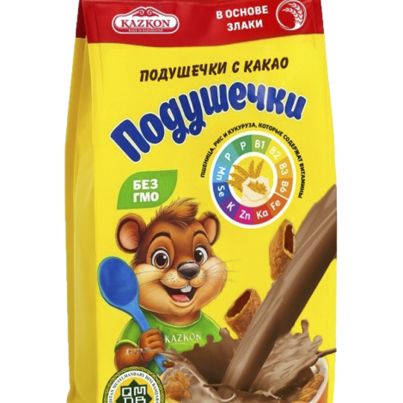 Подушечки с какао начинкой из цельных злаков