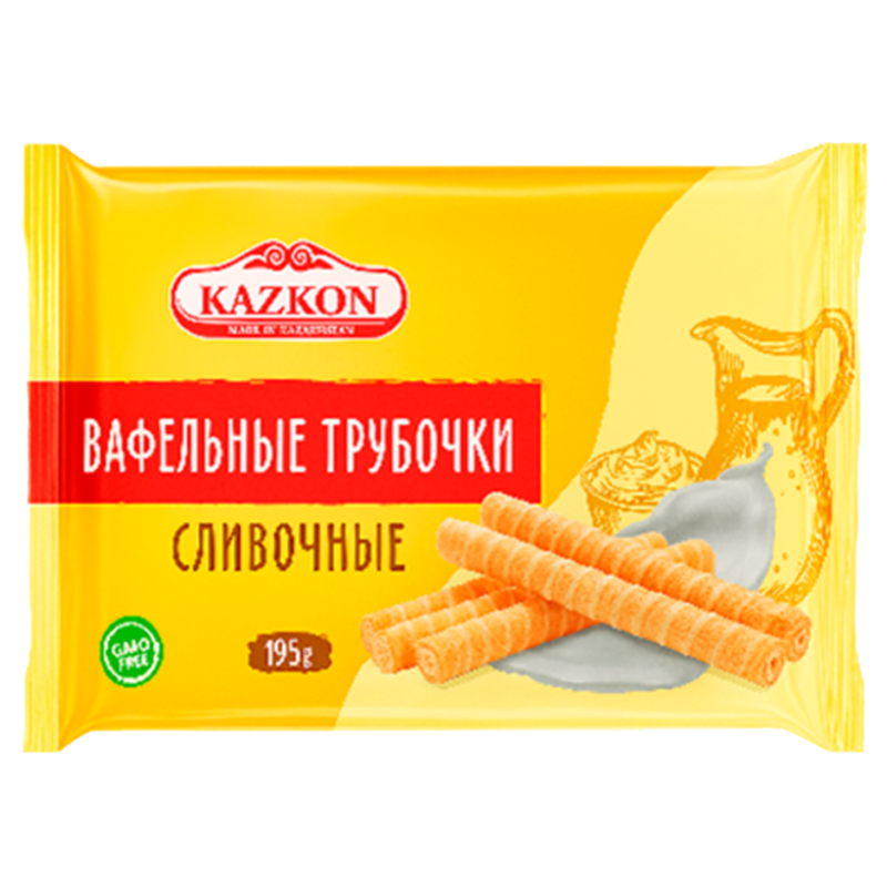 Трубочки вафельные фасованные сливочные